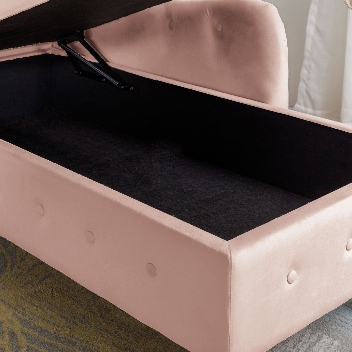 Pink Chaise Lounge Indoor Velvet Lounge Chair