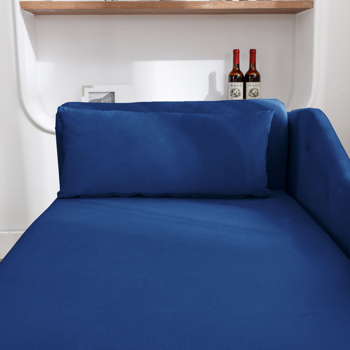 Navy Velvet Chaise Lounge