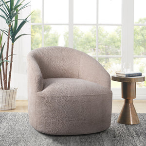 Upholstered 360 Degree Swivel Accent Chair