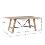Sonoma 4-Piece Solid Wood Country Dining Set