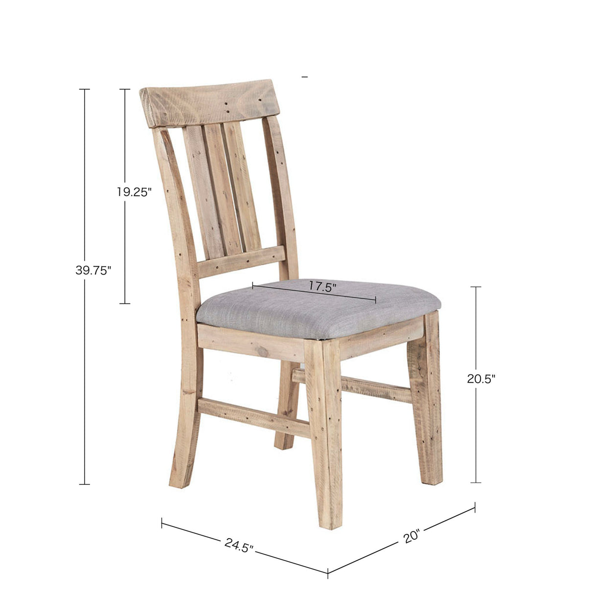 Sonoma 4-Piece Solid Wood Country Dining Set