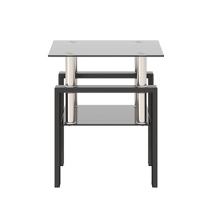 1-Piece Modern Tempered Glass Coffee Table