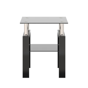 1-Piece Modern Tempered Glass Coffee Table