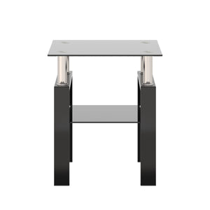1-Piece Modern Tempered Glass Coffee Table