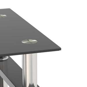 1-Piece Modern Tempered Glass Coffee Table