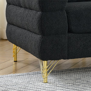 60-Inch Oversized 2-Seater Sectional Sofa