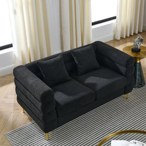 60-Inch Oversized 2-Seater Sectional Sofa