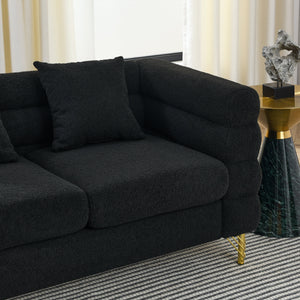 60-Inch Oversized 2-Seater Sectional Sofa