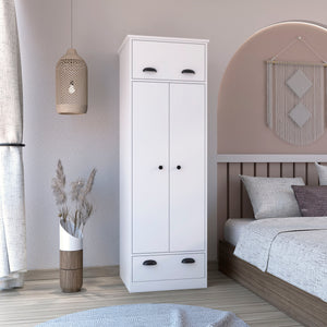 Dresser-Closet with Upper Storage Covered with 1 Door