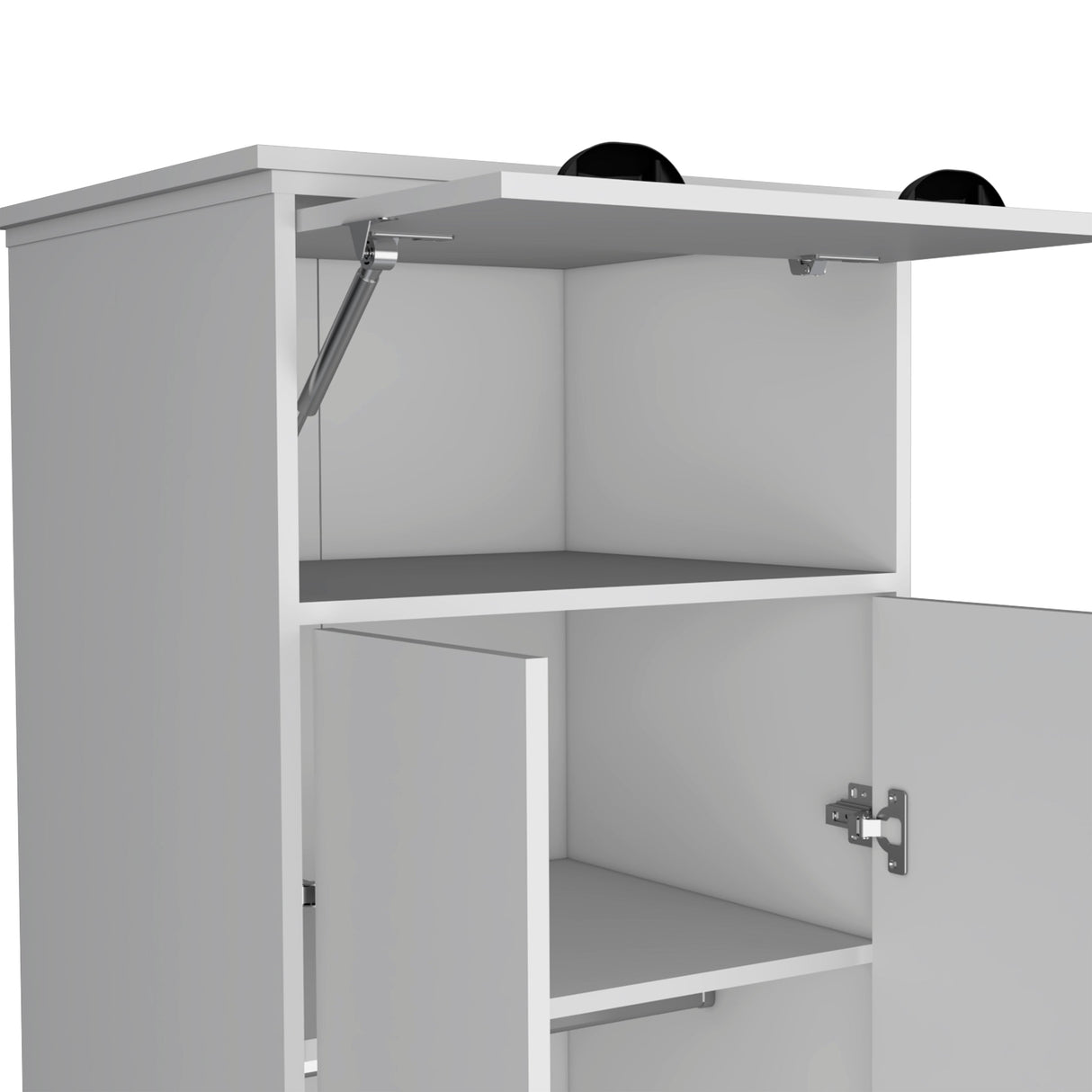Dresser-Closet with Upper Storage Covered with 1 Door