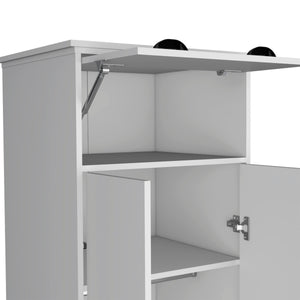 Dresser-Closet with Upper Storage Covered with 1 Door