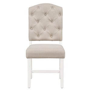 TREXM Retro Style Dining Chair Set with 4 Upholstered Chairs