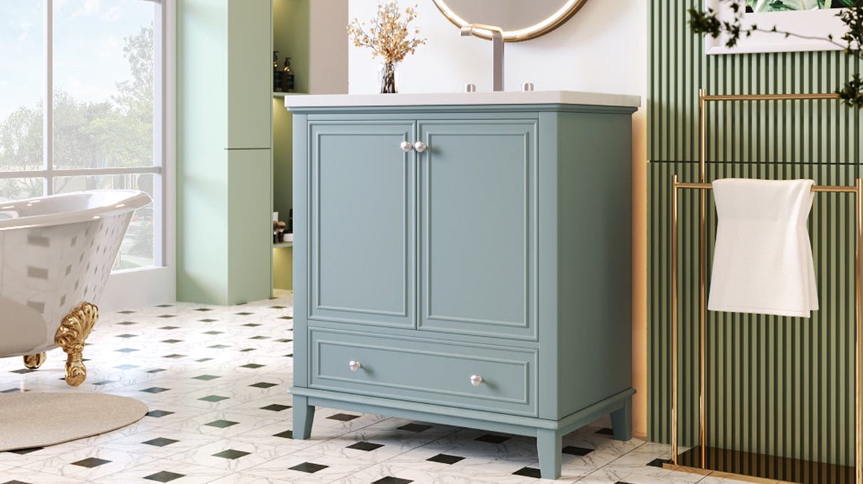 30" Bathroom Vanity With Sink Combo