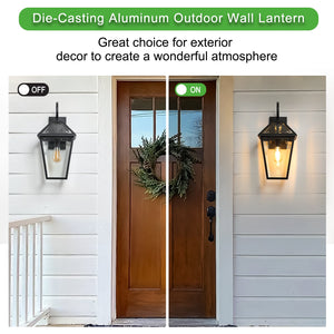 21" Outdoor Wall Lantern Light – Modern