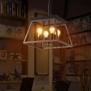 16" Black Gold Industrial Pendant Chandelier