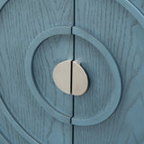 Circular Groove Design Retro Sideboard