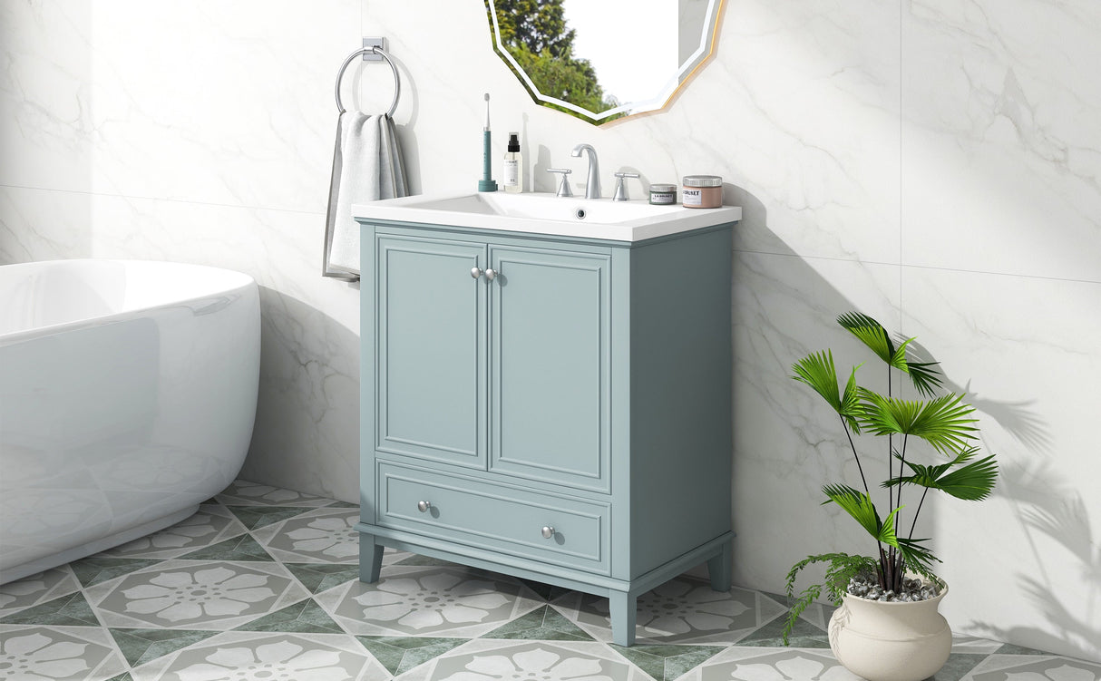 30" Bathroom Vanity With Sink Combo