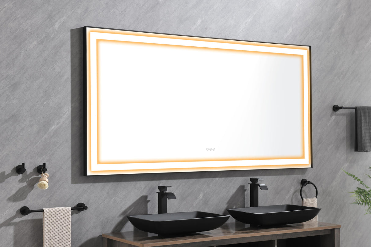 72 in. W x 36 in. H Bathroom Mirror