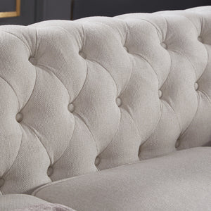 Chesterfield Sofa with Classic Tufted Design - Fabric