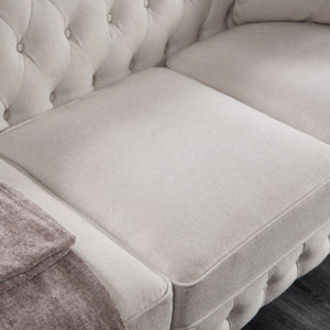 Chesterfield Sofa with Classic Tufted Design - Fabric