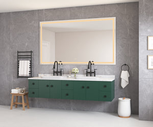 LED Bathroom Mirror 84" x 48" with Front and Backlight