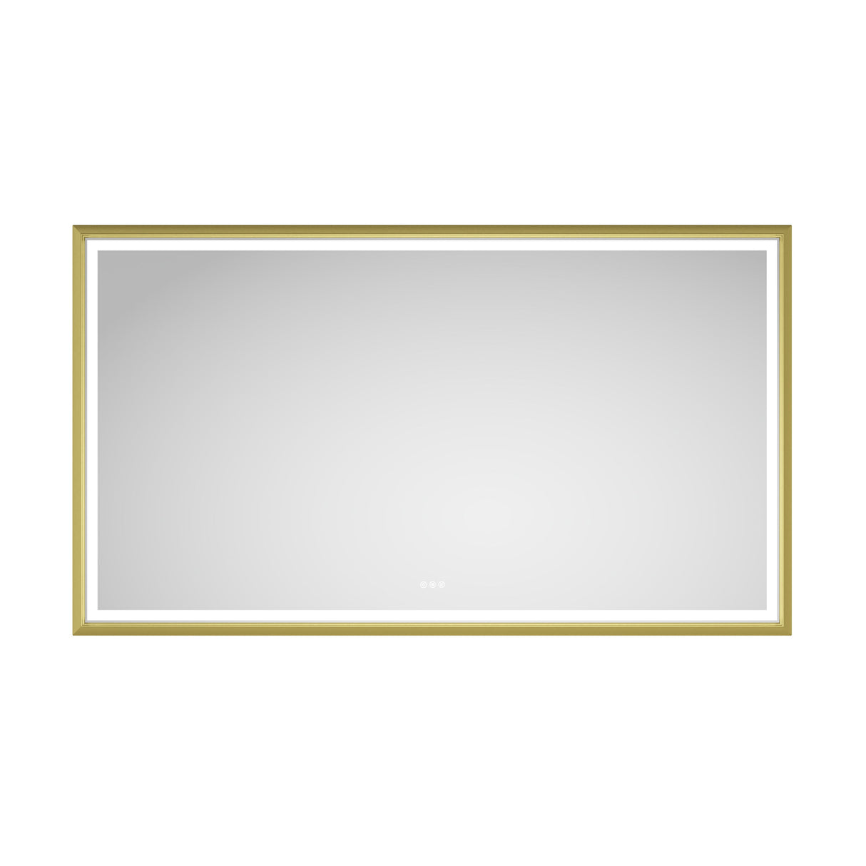 Oversized Rectangular Framed LED Mirror