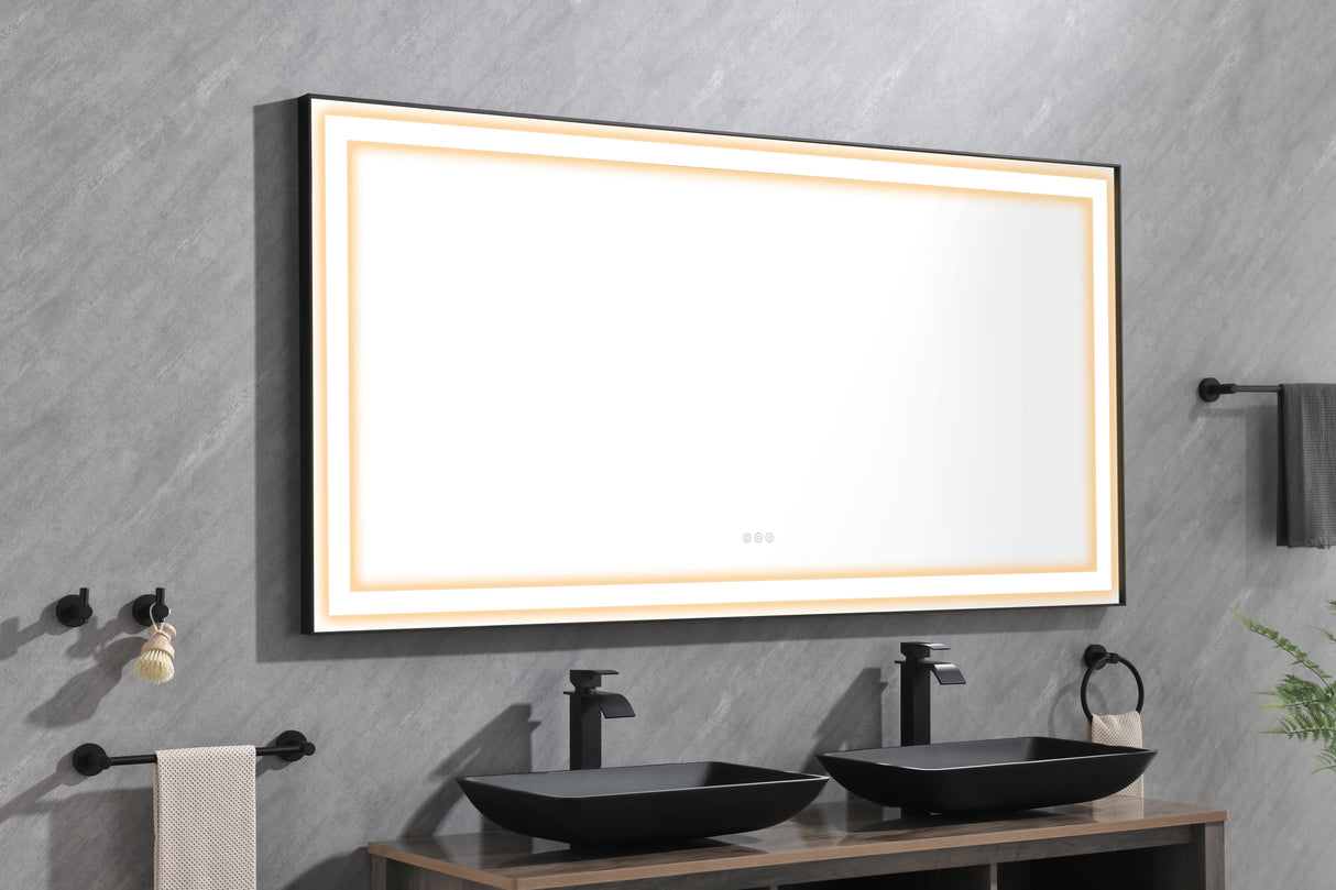 72 in. W x 36 in. H Bathroom Mirror