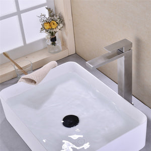 Single Handle Sink Brushed Nickel Vanity Bathroom Faucet