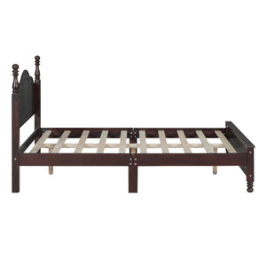 Full Size Wood Platform Bed Frame - Retro Style