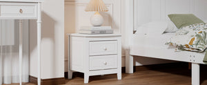 2-Drawer Nightstand for Bedroom