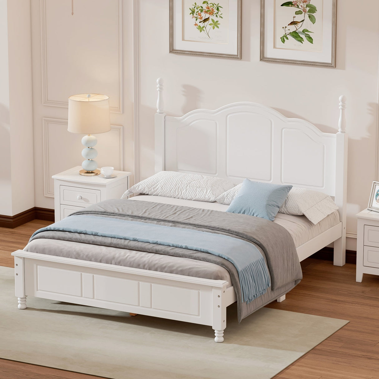 Full Size Wood Platform Bed Frame