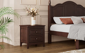 2-Drawer Nightstand for Bedroom