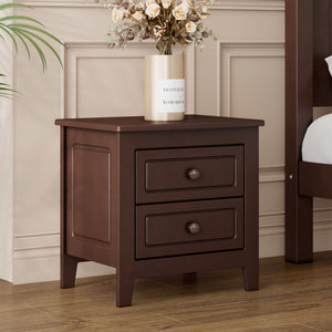 2-Drawer Nightstand for Bedroom