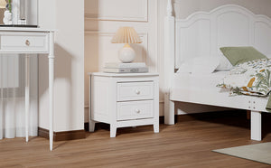 2-Drawer Nightstand for Bedroom