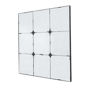 36x36" Traditional Decor Style Antique Glass Panel Mirror