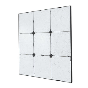 36x36" Traditional Decor Style Antique Glass Panel Mirror