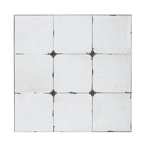 36x36" Traditional Decor Style Antique Glass Panel Mirror