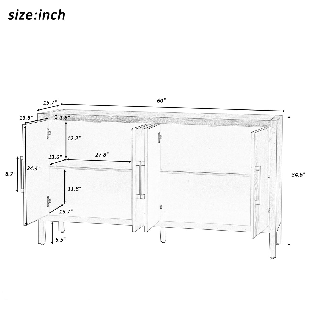 Storage Cabinet Sideboard