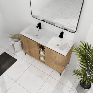 48" Freestanding Bathroom Vanity With Double Sink