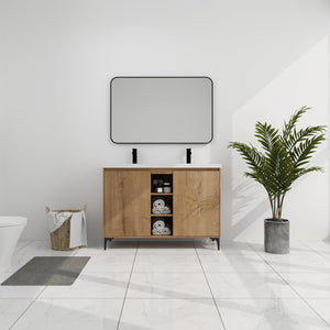 48" Freestanding Bathroom Vanity With Double Sink