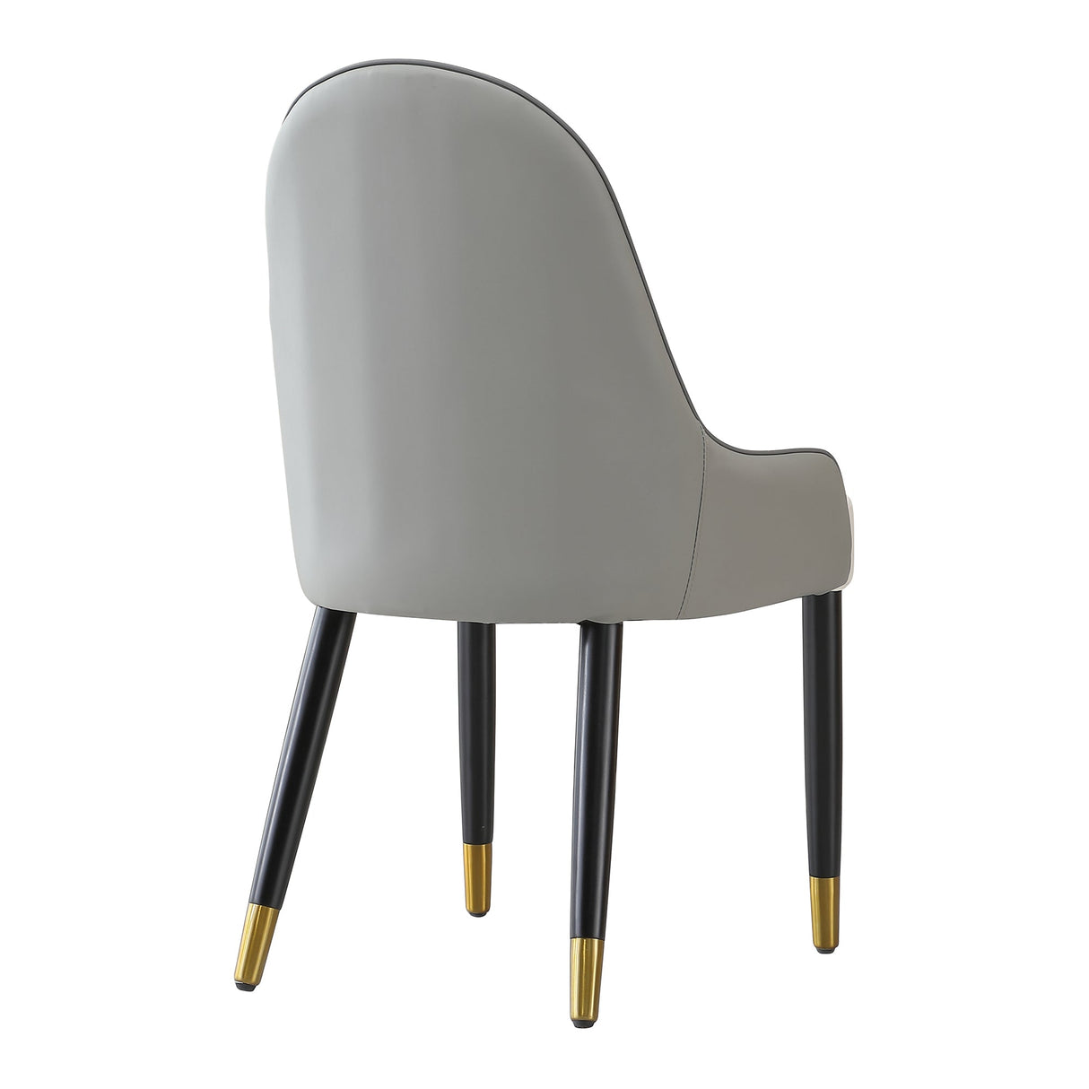 Modern Dining Chairs Set of 2 pcs Faux Leather and Metal
