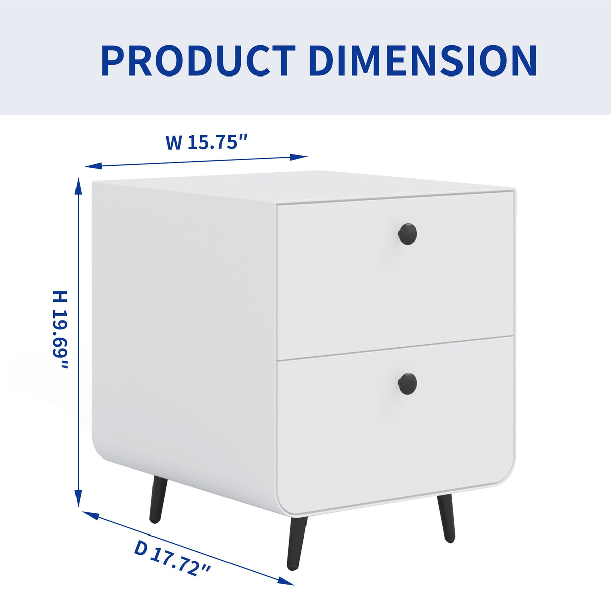 Modern Night Stand Storage Cabinet for Living Room Bedroom