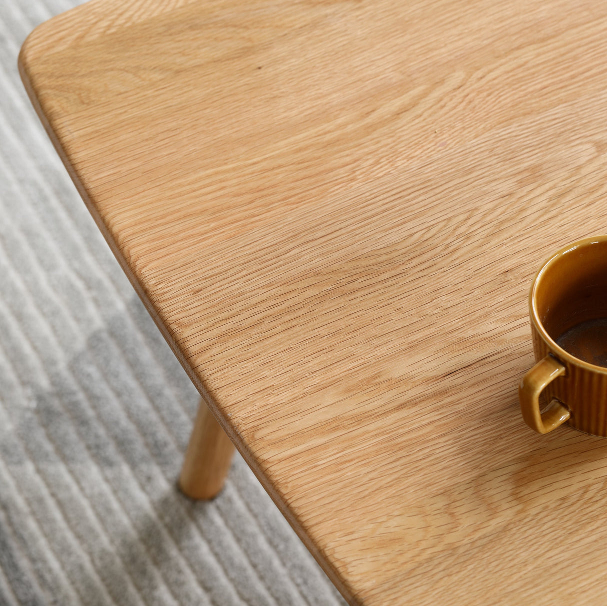 Solid Wood Center Coffee Table with Storage