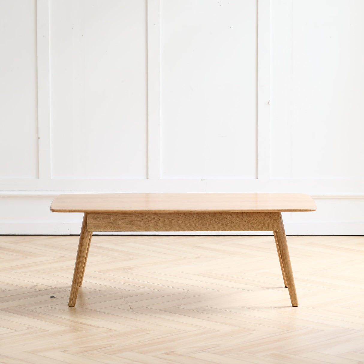 Solid Wood Center Coffee Table with Storage