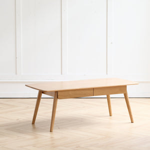 Solid Wood Center Coffee Table with Storage