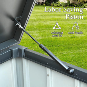 150 Gallon Outdoor Storage Deck Box - Waterproof and Lockable