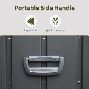 150 Gallon Outdoor Storage Deck Box - Waterproof and Lockable