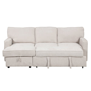 U_STYLE Upholstery Sleeper Sectional Sofa