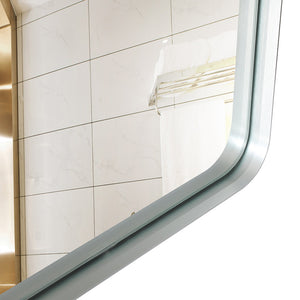 36x30 Inch Glossy Brushed Bathroom Mirror