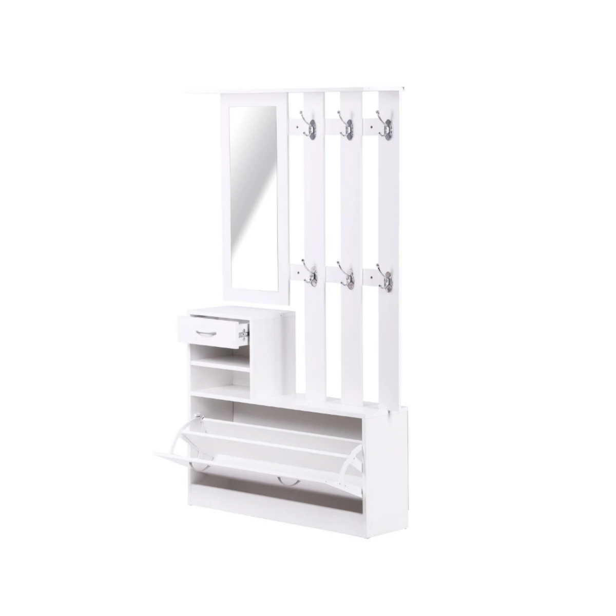 Combination Model Gate Cabinet with Shoe Cabinet & Hang Shelf